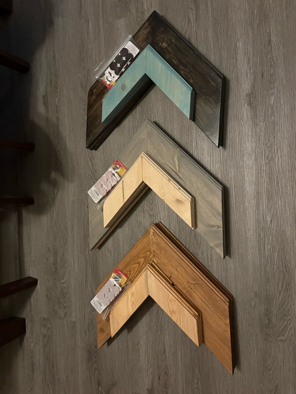 Wood Accent Wall Arrows - Blue, Black, Gray, Natural, Brown